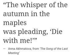 an advertisement with the words,'the whisper of the autumn in the maples was pl