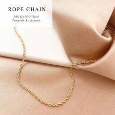 Gold Layering Necklaces, Paperclip Link Necklace, Rope Chain Necklace, Box Chain Necklace, Herringbone Chain Necklace HIGHEST QUALITY Gold Link Chain ★ 18k Gold-Filled ★ Lobster Claw Clasp Closure ★ Tarnish Resistant, Hypoallergenic - - - 18K GOLD-FILLED DETAILS: Our gold-filled jewelry is made by pressure-bonding 3 thick layers of 18k gold to a core of jeweler's brass. This process makes it 100x more tarnish-resistant than regular gold plated items. - - - 18k GOLD-FILLED JEWELRY CARE TIPS: All Gold-plated Chain Necklace As A Gift, Gold Plated Chain Necklace For Gift, Gift Chain Link Necklace Tarnish Resistant, Tarnish Resistant Chain Link Necklace Gift, Tarnish Resistant Chain Necklace Gift, Tarnish-resistant Chain Link Necklace Gift, Gold Link Chain Necklace Tarnish Resistant, Gold Plated Tarnish Resistant Chain Necklace, Gold Chain Link Jewelry For Gifts