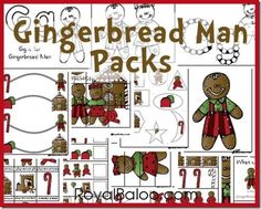 gingerbread man pack for kids