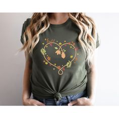 Everything in our shop is hand crafted and made to order. If you want different color or size contact me! If you want a custom-made design to match your personal style, please send me a massage and I will do everything to make custom designs for you. We use premium t-shirts, tank tops, sweatshirts & hoodies which have a soft and light feel, very comfy and perfect for women, men, boys girls & babies. Our baby bodysuits are printed on Gerber Onesies® Brand. 🌟How Do I Order🌟 1️⃣ Please, check and Cute Heart Print Tops For Fall, Cute Fall Tops With Heart Graphic, Fall Cotton T-shirt With Heart Print, Fall Long Sleeve Heart Graphic T-shirt, Fall Long Sleeve T-shirt With Heart Graphic, Long Sleeve Heart Graphic T-shirt For Fall, Fall Heart Print Cotton T-shirt, Cute Heart Graphic Tops For Fall, Long Sleeve T-shirt With Heart Graphic For Fall