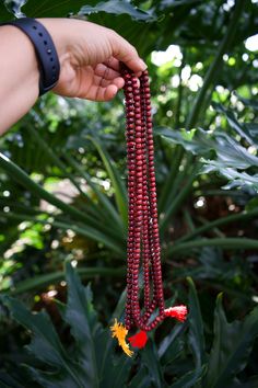 Tibetan Prayer Beads, Buddhist Rosary, Mermaid Bag, Yoga Accessories, Magical Jewelry, 108 Bead, Bead Stringing, Prayer Beads, Burgundy Red