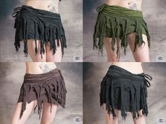 Skirted Pants, Psytrance Festival, Looks Hippie, Costume Viking, Pixie Skirt, Grass Skirt, Tassel Skirt, Viking Costume, Fairy Skirt