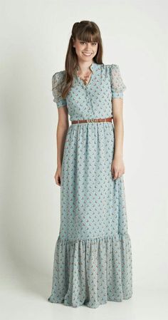 Designer Summer Dresses, Beauty Dress, Blue Maxi, Summer Maxi, Pretty Dress, Lovely Dresses, Modest Dresses, Dress Summer, Modest Outfits