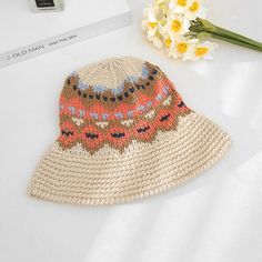 Size : One Size Material : 100% Polyester Nordic Knitting Patterns Hats, Knitted Bucket Hat, Bling Necklace, Loop Earrings, Amazing Jewelry, Beautiful Necklaces, Lowest Price, Clip On Earrings, Bucket Hat