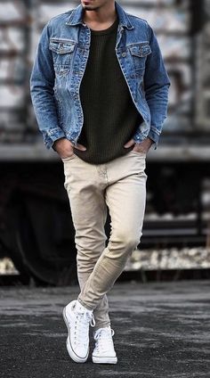 Urban Mens Fashion, Adidas Clothes, Outfit Hombre, Herren Style, Denim Jacket Outfit, Mens Casual Outfits Summer, Ad Fashion, Stylish Men Casual, Mens Fashion Blog