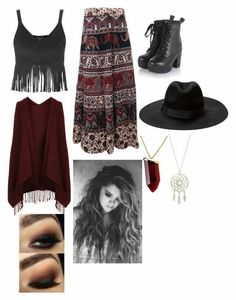 Hippie Goth, Ahs Coven, Strega Fashion, Outfits And Accessories, Boho Mode, Witch Fashion, Witchy Fashion