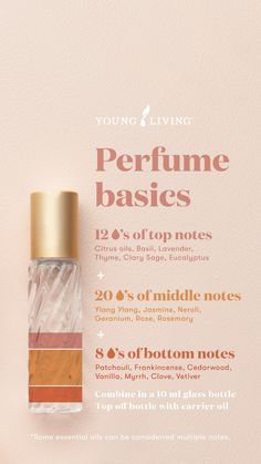 Essential Oil Combinations For Perfume, Essential Oils For Perfume, Perfume From Essential Oils, Diy Essential Oil Perfume Recipes, Essential Oils Perfume, Young Living Perfume Recipes, Diy Essential Oil Perfume, Best Essential Oil Blends, Fragrance Oils