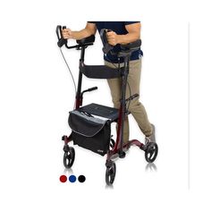 The Vive Upright Walker enhances mobility and support with its ergonomic design. It features adjustable armrests and handles, promoting proper posture and reducing back strain. The walker includes a comfortable seat with a backrest and a handy storage basket for personal items. Its large, swivel wheels provide smooth maneuverability over various surfaces. Ideal for indoor and outdoor use, the upright walker offers stability and independence with ease. Medical Walker Hacks, Mobility Walker Bag Pattern, Walking Assistance Device, Walker Basket, Walker Protection Program, Mobility Walkers, Walking Frame, Back Strain, Walker Bag