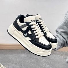 A New Trend Men Sneakers With High Quality Unisex Shoes For Couples Luxury Modern Nike Air Force 1, Shoes For Couples, Versace Shoes, Men Sneakers, Unisex Shoes, New Trend, Newest Trends, Versace, Black White