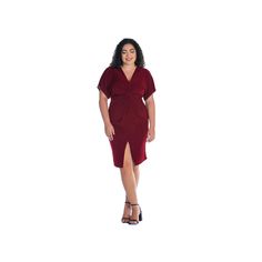 Enhance your elegant apparel with this 24Seven Comfort Apparel V-neck split-hem dress.Click on this WOMEN'S GUIDE to find the perfect fit and more! Enhance your elegant apparel with this 24Seven Comfort V-neck split-hem dress. Click on this WOMEN'S GUIDE to find the perfect fit and more! FEATURES V-neck Sleeveless Soft stretchy fabric No closure - pullover styling Fully linedFIT & SIZING Bodycon styling 47 1/2-in. length from shoulder to hem Maxi length hits at the ankleFABRIC & CARE Polyester, Red V-neck Dress With Side Slits, Formal V-neck Midi Dress With Side Slits, Elegant V-neck Midi Dress With Side Slits, Bodycon Styling, Split Hem Dress, Twist Front, Hem Dress, Split Hem, Stretchy Fabric