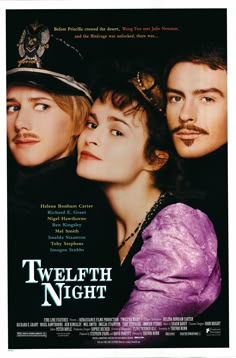 a movie poster for twelfth night