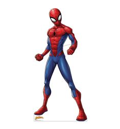 an image of a spider man in blue and red suit with the words roll over image to zoom in