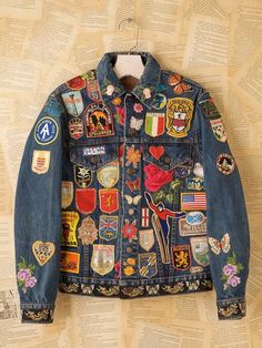 freepeople:    vintage loves Cowgirl Mermaid, Patch Blanket, Embroidery Denim Jacket, Embroidery Denim, Scout Badges, Demin Jacket, Patch Jacket, Outfits Jeans