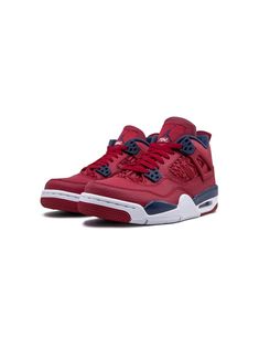 Fiba Basketball, Nike Air Jordan Shoes, Unique Sneakers, Nike Air Jordans, Jordan 4 Retro, Air Jordan 4, Red Nike, Air Jordan 4 Retro, Kids Jordans