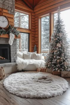 21 Cozy Mountain Lodge Christmas Decor Ideas 2024 Winter Lodge Decor, Zepeto Wallpaper, Winter Lodge, Chunky Knit Blankets, Hacks For Home