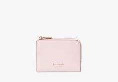 Ava Colorblocked Pebbled Leather Zip Bifold Wallet | Kate Spade New York Classic Kate Spade Wallet With Interior Card Slots, Classic Pink Compact Wallet, Classic Compact Pink Wallet, Classic Kate Spade Wallet With Card Slots, Classic Rectangular Kate Spade Wallet, Kate Spade Rfid Blocking Rectangular Wallet, Kate Spade Compact Coin Purse With Card Slots, Compact Kate Spade Coin Purse With Card Slots, Kate Spade Bifold Coin Purse