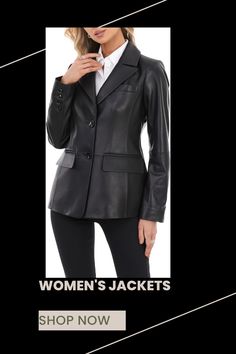 SILVER FASHIONS Women’s Leather Jacket Button Closure Lambskin Blazer-Regular Fitting Leather Jacket Women. Lambskin Leather Blazer, Lamb Jacket, Leather Blazer Women, Leather Jacket Women, Lambskin Jacket, Leather Jacket Style, Women Jackets, Leather Blazer, Leather Jackets Women