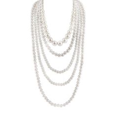 PRICES MAY VARY. 1.Materials: These long chain artificial pearl necklaces are made of artificial pearls, bright colors, stylish and beautiful, and are not easy to break. 2.Size: The longest necklace size is 100cm/39.4inch to 114cm/44.9inch, the shortest is 35cm/13.8inch to 40cm/15.7inch, the necklace has a total of five layers, looks fuller, let you in the crowd more eye-catching. 3.Easy to match: Classic design, vintage accessories, classic pearl necklace, is a must in any wardrobe, easy to mat Long Choker Necklace, Dainty Choker Necklace, Women Choker Necklace, Flapper Necklace, Cosplay Jewelry, Long Pearl Necklaces, Heart Shaped Necklace, Costume Jewelry Necklaces, Gold Necklace Women