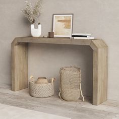 Hooker Furniture 60" Solid Wood Console Table | Wayfair Minimalist Table, Console Table Decorating, Entrance Table, Mudroom Furniture, Floor Lamp Table