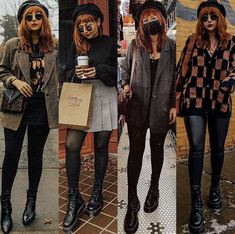 Boho Grunge Outfits, Hygge Fashion, Summer Grunge Outfits, Beret Outfit, E Girl Clothes, Black Beret, Iconic Duo, Vegas Outfit, Boho Grunge