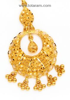 22 Karat Gold Maang Tikka - Papidi Billa - 235-GT351 - in 7.550 Grams for USD $671.85. 
Made in India by Totaram Jewelers Online this product is in Gold - 22 Karat BIS Hallmark 916 KDM Gold  & is an excellent gift for Adult - Women. Ships fully insured with secured guaranteed delivery for free with your order over $250 from New Jersey USA & comes with 30 days exchange policy. Gold Maang Tikka, Papidi Billa, Maang Tikka, Gifts For Adults, 22k Gold, Handcrafted Jewelry, New Jersey, For Free, Gold