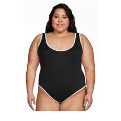 Nwot Love & Sports Women's One-Piece Black Swimsuit, Scrunchy Size Xxl (20) Sporty Sleeveless Bodysuit For Poolside, Sporty Pool Bodysuit With Lined Body, Athleisure Bodysuit For Poolside, Sporty Bodysuit With Lined Body For Pool, Sporty Lined Bodysuit For Pool, Black Sporty One-piece Bodysuit, Casual Black Bodysuit For Pool, Black Athleisure Swimwear, Sporty Workout Bodysuit With Lined Body