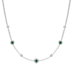 Max Station Necklace With Emerald And Diamonds Hamsa Necklace, Lincoln Center, Bold Jewelry, Symbolic Jewelry, Pearl Gemstone, Classic Jewelry, By Max, Necklace Sterling Silver