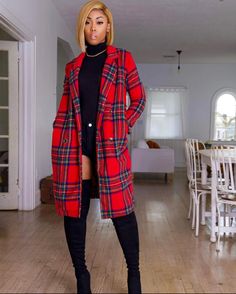 Feminine Valentines Day Outfits, Black Women Christmas Outfit, Christmas Outfit Ideas For Black Women, Valentine Day Outfits Black Women, Valentines Day Outfits Black Women, Best Winter Outfits, Christmas Party Outfit, Plaid Outfits, Black Women Fashion