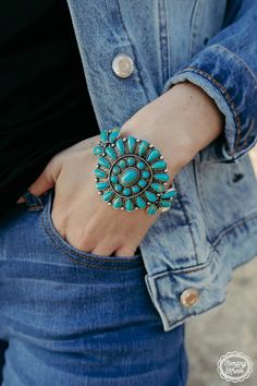 This silver Western Rider Cuff from Sterling Kreek features stunning turquoise jewels in a unique concho design. Perfect for adding a touch of flair to any outfit. Can I get a yeehaw!? width: 2.5" Socks For Flats, Belt Top, Leather Decor, Accessories Jewelry Necklace, Silver Cuff, Stretch Bracelets, Earring Necklace, Bracelet Set, Wallets For Women