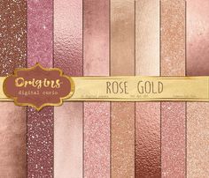 the rose gold glitter paper pack is shown