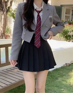 Back To School Uniform, Korean School, Cute Dress Outfits