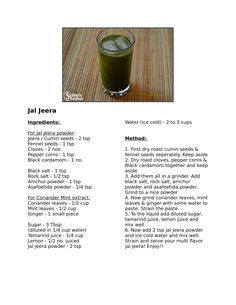 the recipe for green tea is shown in this image