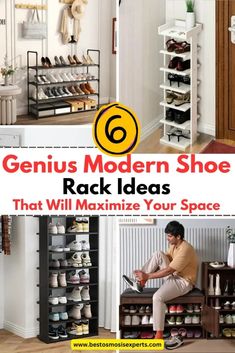 the genius modern shoe rack ideas that will maximumize your space are easy to do