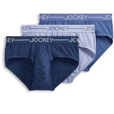 The Jockey Organic Cotton Stretch Brief is made with organic-grown cotton—these briefs are soft and airy with the perfect hint of stretch. The no-fly construction features a clean, finished seam pouch for a fuller pouch shape and projection while providing maximum support for all-day comfort. Cotton Multi-pack Bottoms For Loungewear, Blue Cotton Multi-pack Bottoms, Jockey Mens, Blue Lake, Tornado, Briefs, Fitness Fashion, Same Day Delivery, Organic Cotton