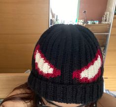 Spider Man Beanie Crochet, Crochet Spiderman Beanie, Spiderman Beanie, Beanie Fits, Spiderman Art Sketch, Crochet Fairy