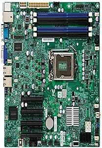 the motherboard for the computer is shown in this image, it has many different components