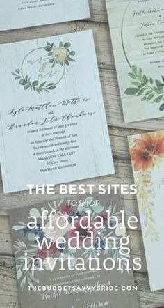 the best sites to shop for wedding stationery