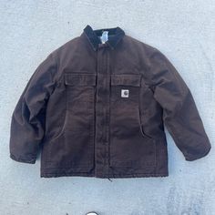 Men’s Brown Carhartt Quilt Lined Jacket Size Xl In Good Condition - Not Super Worn In Yet C26 Dkb Please Review All Photos Before Buying Message Me With Any Questions Not Responsible After Shipping Urban Heavyweight Outerwear For Fall, Carhartt Jacket Outfit Men, Carhartt Jacket Outfit, Carhartt Jackets, Friends Gifts, Men Carhartt, Carhartt Jacket, Fit Ideas, Line Jackets