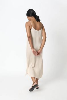 This strappy slip dress has been a best selling style for years - and for good reason! It has a relaxed fit and is made in our luxuriously soft, lightweight and eco-friendly TENCEL™. Layer it over a turtleneck while it's still cold, then wear it with sandals and a jean jacket once the weather warms up. IMPACT & CARE Made with Tencel Modal Manufactured in family run factories in India that pay fair wages & provide medical care Non-toxic, AZO free dyes Machine wash cold or up to 86° F / 30° C Hang Minimalist Fashion Chic, Boyfriend Shirt Dress, Minimalist Chic, Lounge Dress, French Seam, Boyfriend Shirt, Capsule Wardrobe, Fabric Color, Jean Jacket