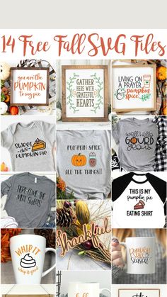 Cricut Diy Projects, Angie Holden, Fall Svgs, Tshirt Hacks, Fall Svg Files, Fall Cricut, Svg Fonts, Fall And Thanksgiving