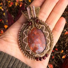 Red Fancy Jasper Heady Weave Wire Wrap Talisman | Etsy Artisan Jasper Jewelry In Oval Shape, Artisan Oval Jasper Jewelry, Bohemian Hand-wrapped Jasper Jewelry, Handmade Jasper Oval Necklaces, Handmade Jasper Oval Necklace, Handmade Oval Jasper Necklaces, Artisan Wire Wrapped Red Jewelry, Artisan Red Wire Wrapped Jewelry, Handmade Oval Jasper Necklace