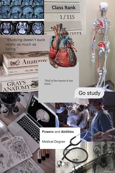 a collage of medical images with the caption'go study'above them