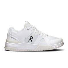 a white tennis shoe on a white background