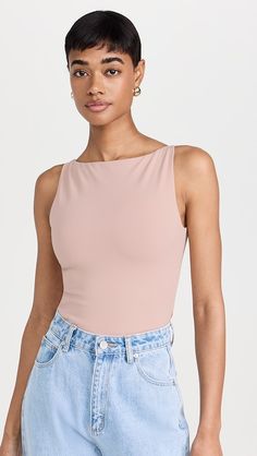 Susana Monaco Wide Neck Sleeveless Top | Shopbop Chic Sleeveless Second-skin Top, Seamless Sleeveless Nylon Top, Seamless Nylon Sleeveless Tops, Chic Sleeveless Nylon Tank Top, Chic Nylon Sleeveless Tank Top, Chic Nylon Tank Top, Chic Sleeveless Nylon Top, Spring Sleeveless Second-skin Tops, Seamless Sleeveless Tops With Soft Stretch