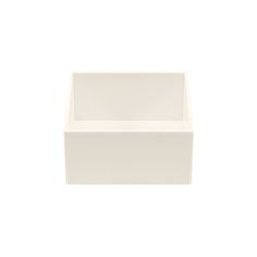 an empty white box on a white background