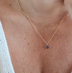 A lustrous deep purple CZ stone echoing the February birthstone - Amethyst - our birthstone drops necklace is made not only for February babes but also to dispel negativity and enhance intuition. Drops Necklace, May Birthday, Oval Necklace, February Birthstone, February Birth Stone, Drop Necklace, Birthstone Necklace, Cz Stone, Bar Necklace