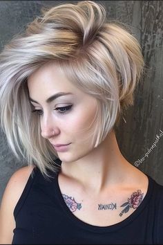 Low Maintenance Long Pixie P Long In Front Short In Back Hair, Pixie Cut With Long Bangs, Platinum Hair Color, Choppy Bob Hairstyles For Fine Hair, Rocker Hair, Longer Pixie Haircut, Long Pixie Hairstyles