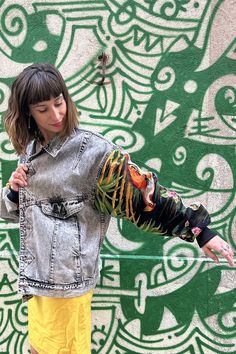 Upcycled Jacket Tropical Birds (XXL) | frankie-shop Tropical Birds