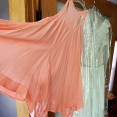 Whisp Of Soft Rose In Silk. This Dress Is Like Wearing Air. Peach Bridesmaid Dress For Summer, Flowy Peach Dress For Wedding, Peach Summer Wedding Dress, Summer Wedding Peach Dress, Rose Silk Dress, Soft Rose, All Saints, Orange Pink, Pink Orange