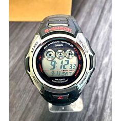 Casio Gwm500a-1 G Shock Black Chrono Sport Men's Watch Clean Like New Please Look At All Photos And Ask Questions Before Bidding. Casio Gshock, G Shock Black, Casio G Shock Watches, G Shock Watches, Casio G Shock, Sport Man, G Shock, Wristwatch Men, Wrist Watches